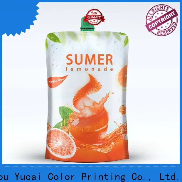 Yucai drink pouches factory for food