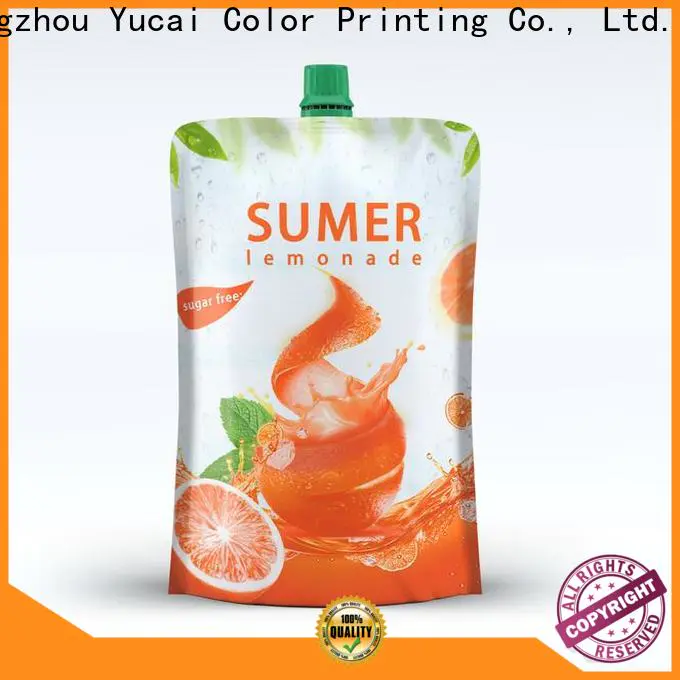 Yucai beverage pouches with good price for food
