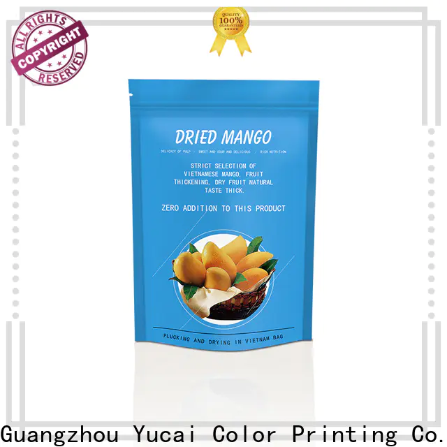 Yucai approved food packaging bag with good price for industry