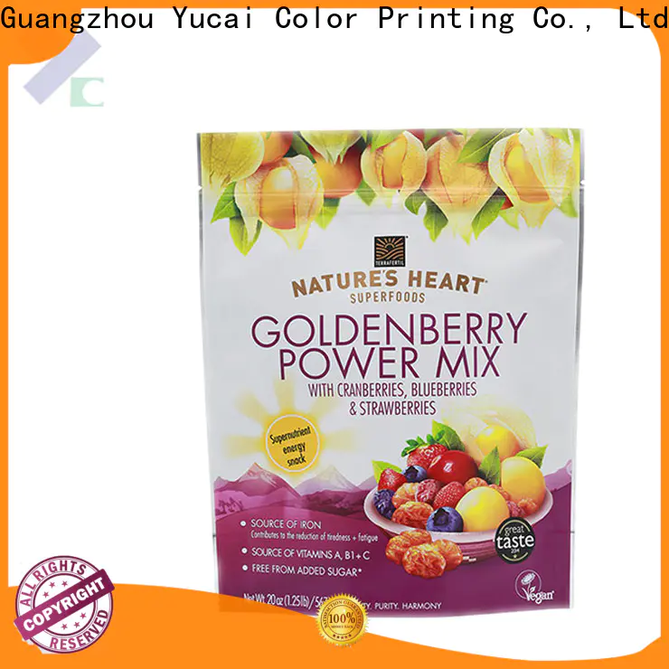 Yucai printed food packaging bags inquire now for food