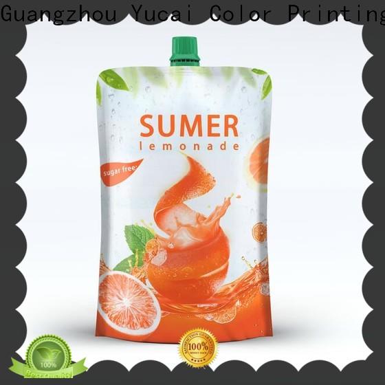 Yucai pouch packaging factory for drinks