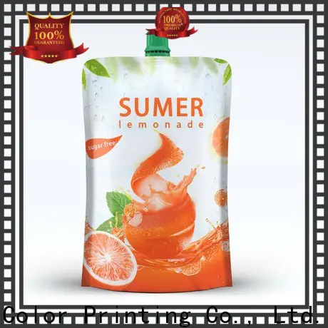 Yucai beverage pouches design for commercial